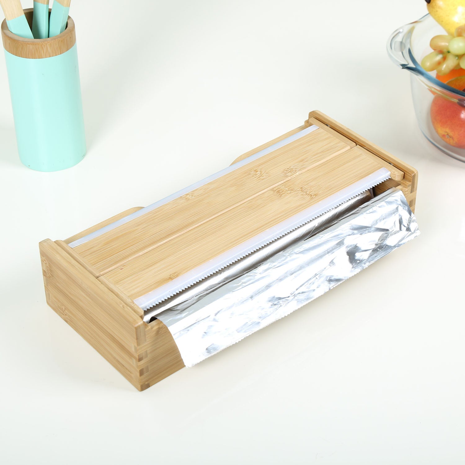 Bamboo Foil Organiser (Light Brown)