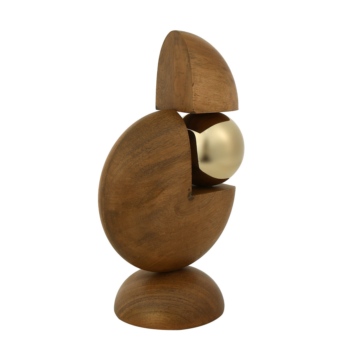 Abstract Table Decor Showpiece (Gold & Brown)