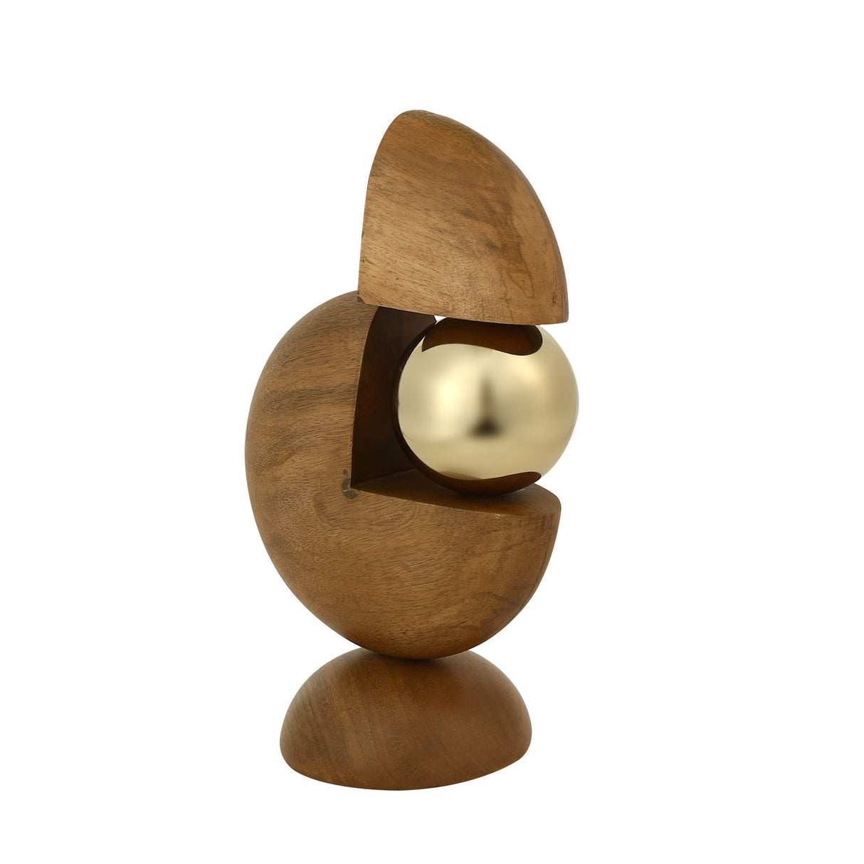 Abstract Table Decor Showpiece (Gold & Brown)