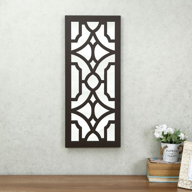 Nilkamal Oranate Mughal Mdf And Glass Wall Decor Brown