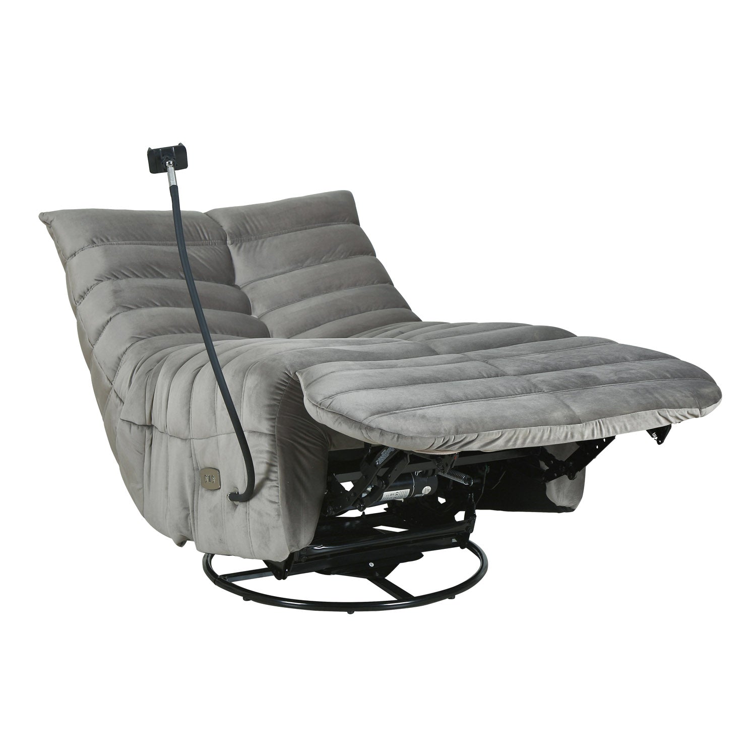 Adore 1 Seater Rocker & Swivel Electric Recliner (Grey)