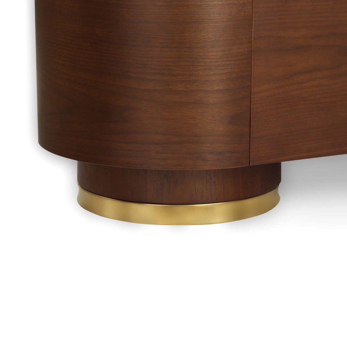 Empera Sintered Top Buffet Sideboard Cabinet (Walnut & Beige)