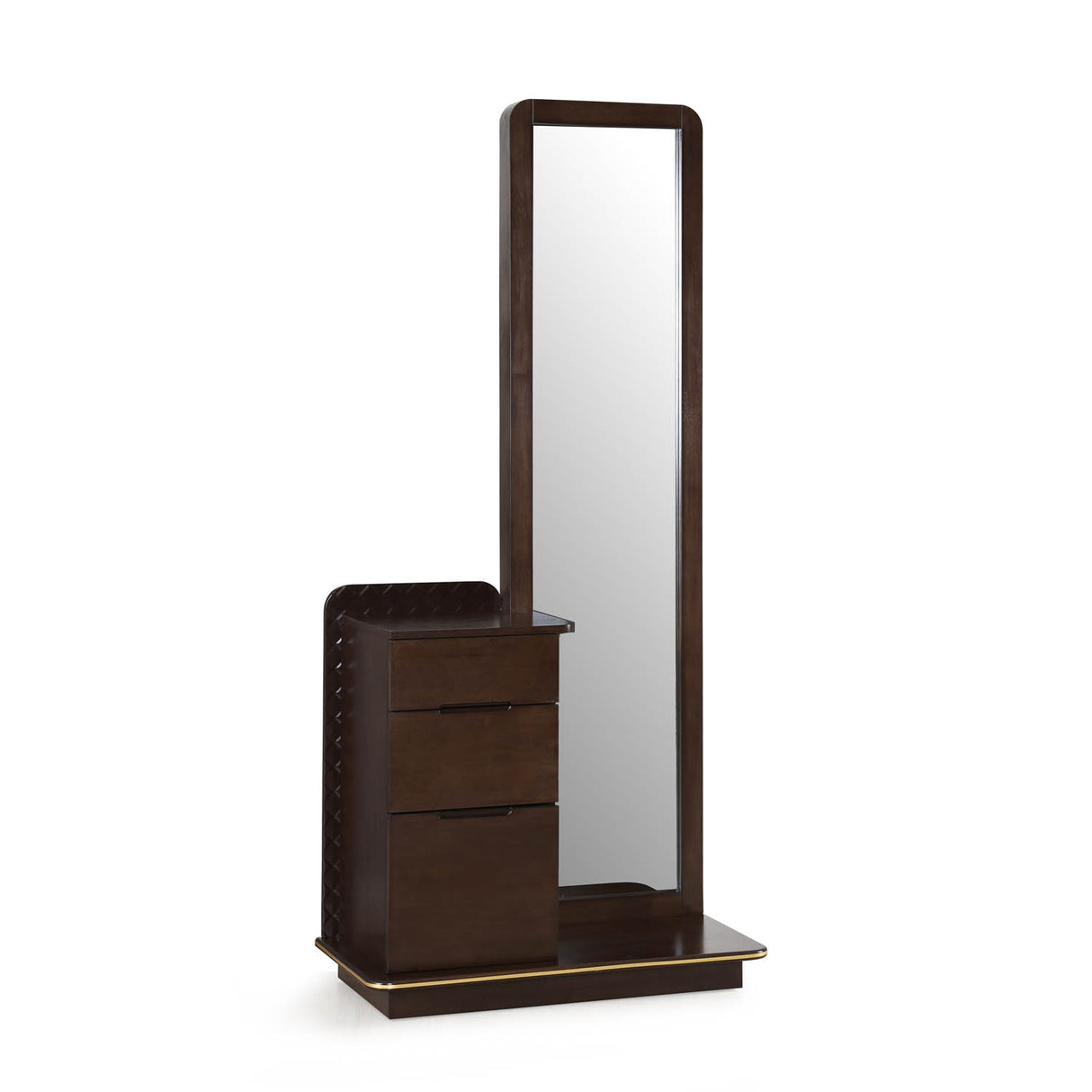 Triton Dresser with Mirror (Cocoa Brown)