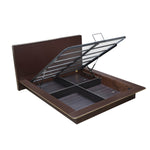 Triton Queen Bed with Hydraulic Storage (Cocoa Brown)