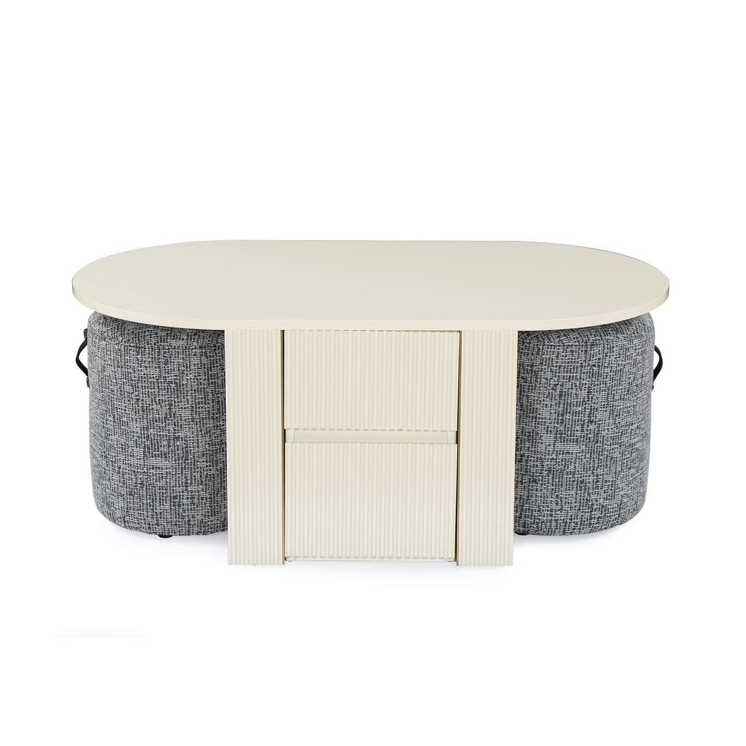 Nix Center Table (Ivory White)