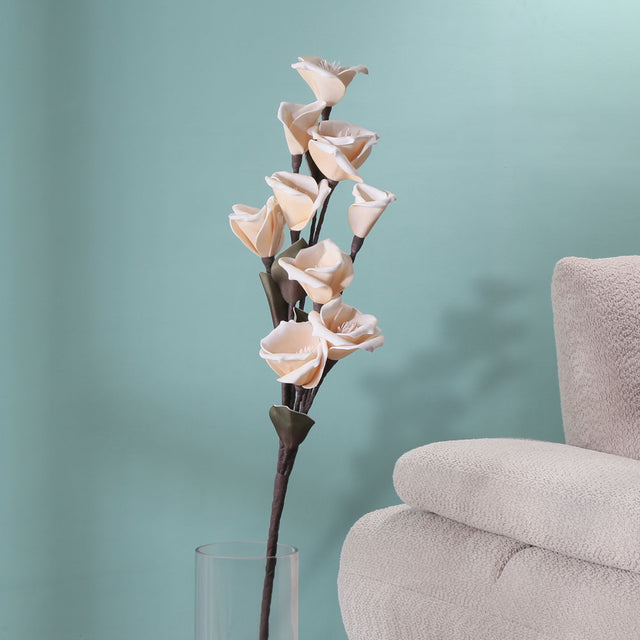 Nilkamal Artificial Tulip Flower Bunch (White)