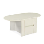 Nix Center Table (Ivory White)