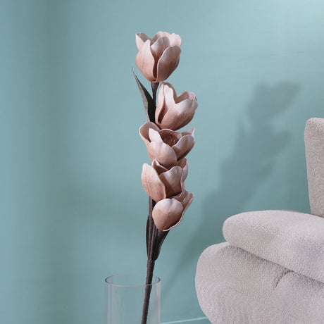 Nilkamal Artificial Tulip Flower Bunch (Beige)