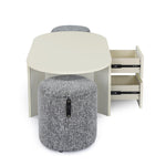 Nix Center Table (Ivory White)