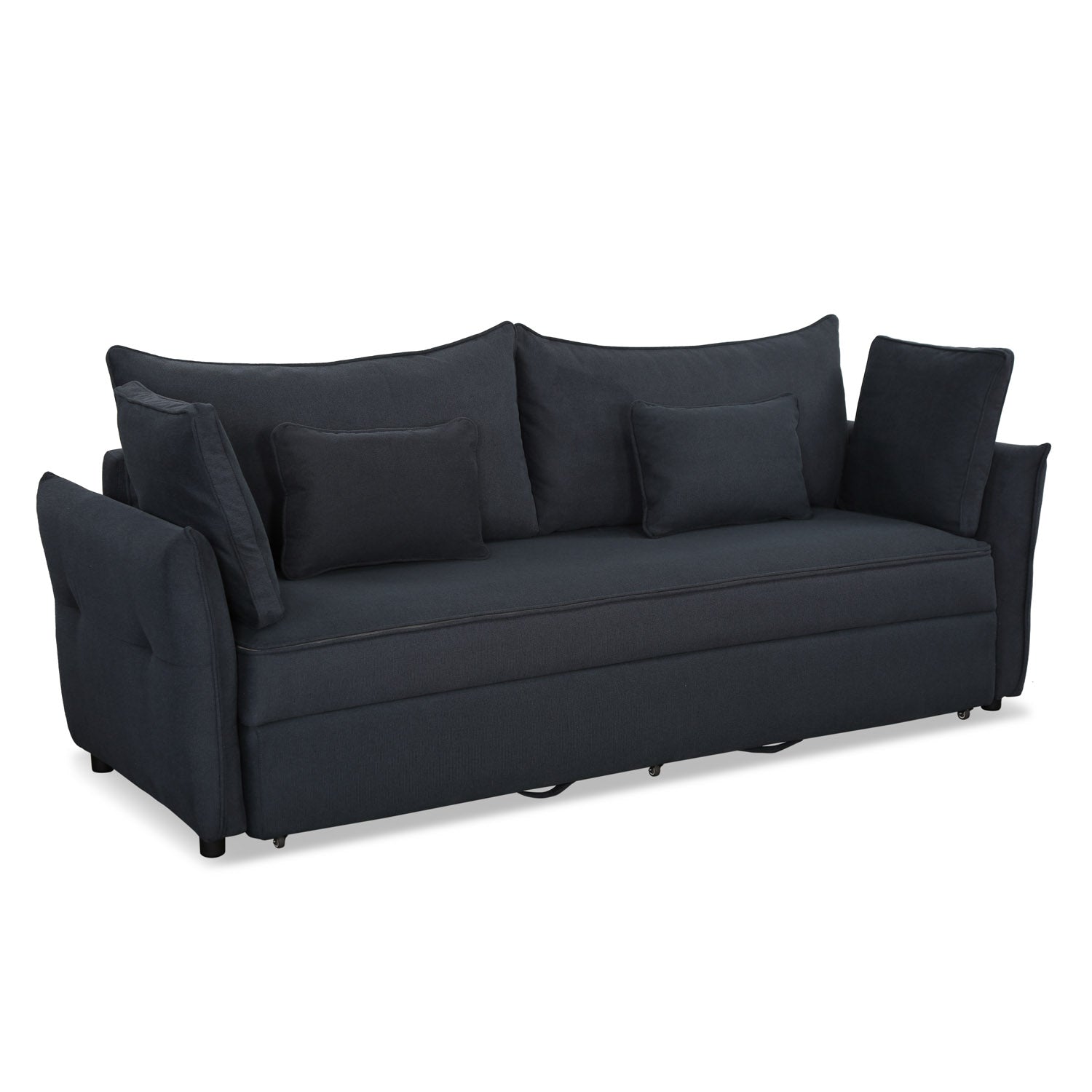 Aveo 3 Seater Sofa Cum Bed (Blue)