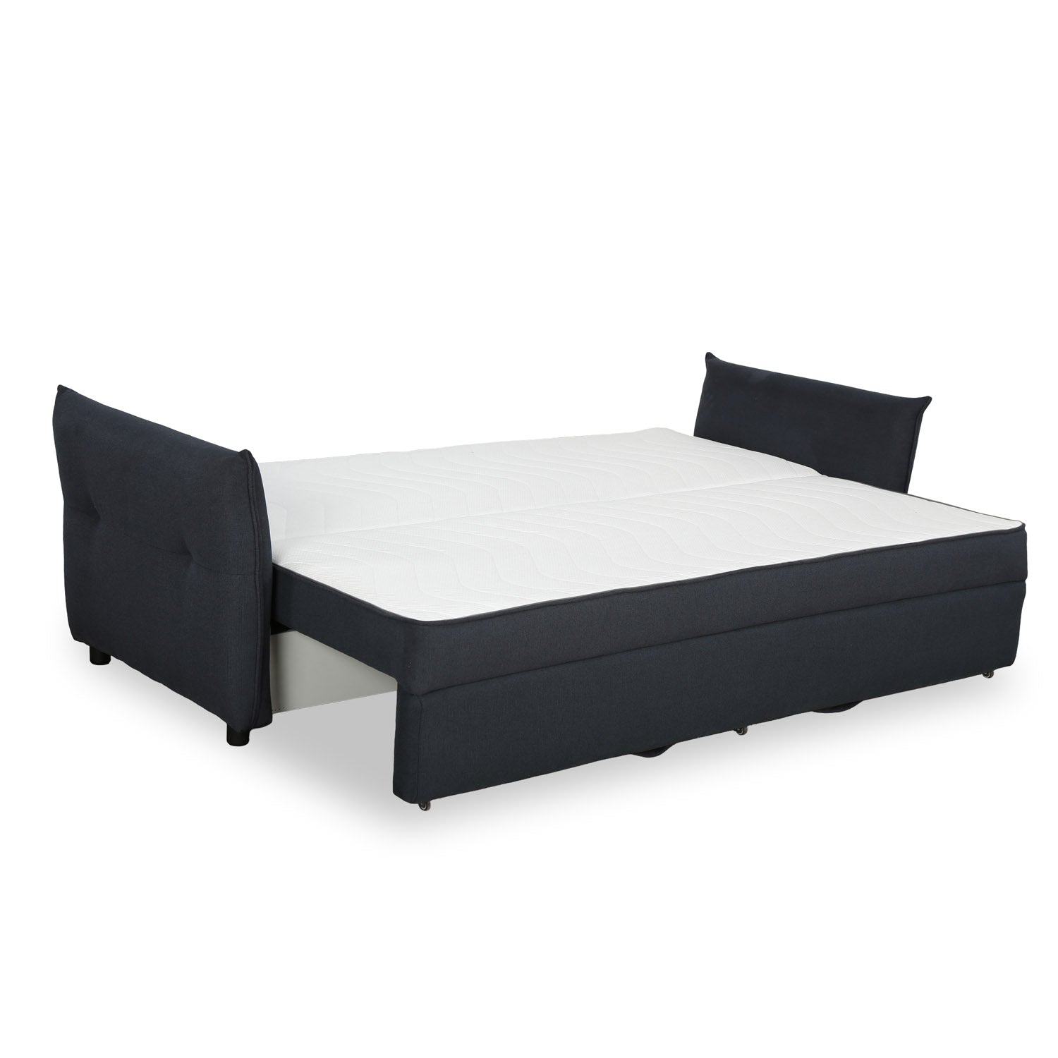 Aveo 3 Seater Sofa Cum Bed (Blue)