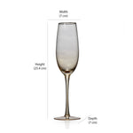 Cannes 270 ml Champagne Glasses Set of 2 (Transparent)