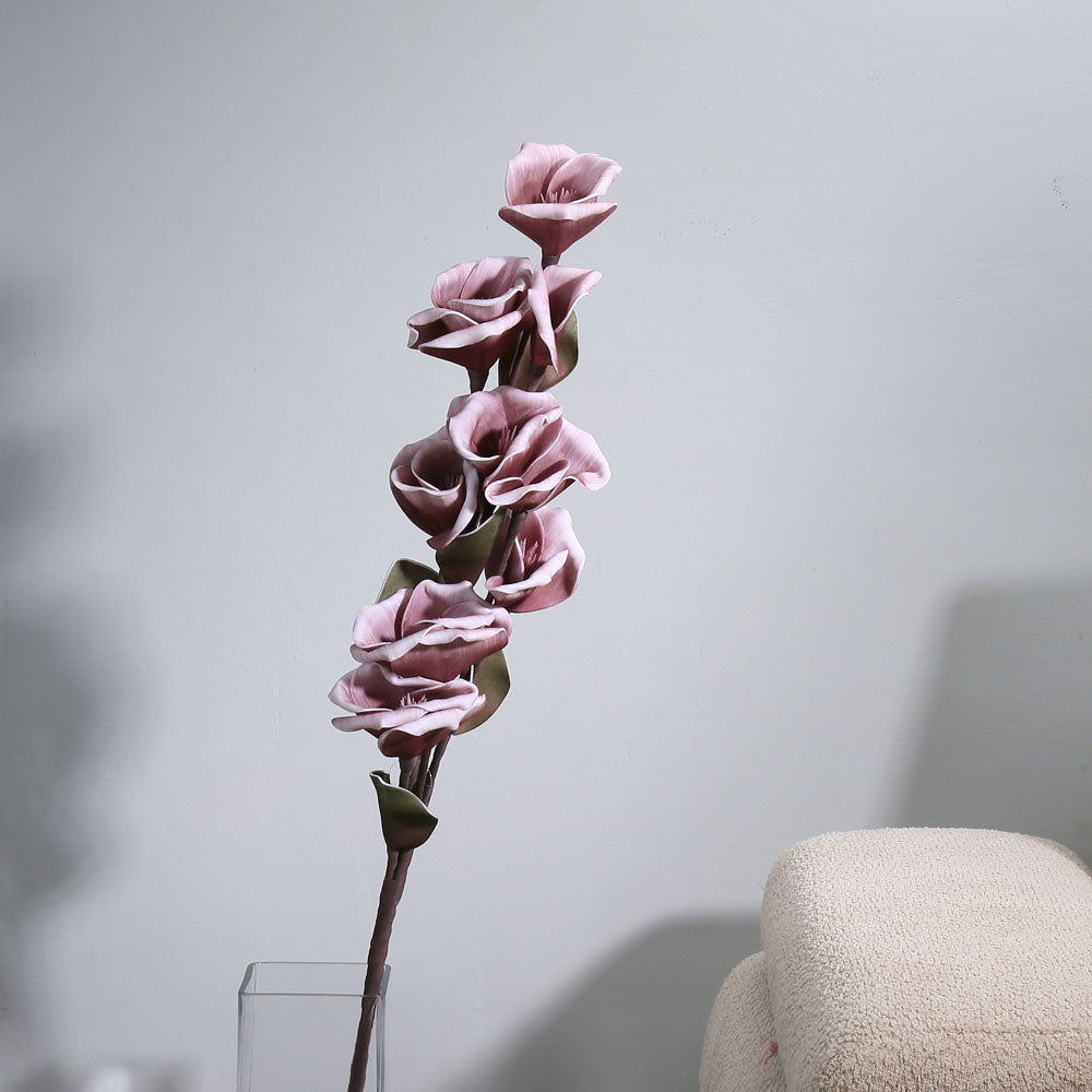 Nilkamal Artificial Mini Roses Flower Bunch (Purple)