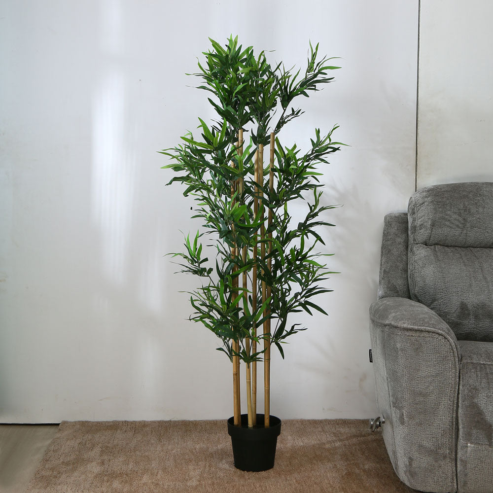 Nilkamal Artificial Bamboo Tree With Pot (Green)