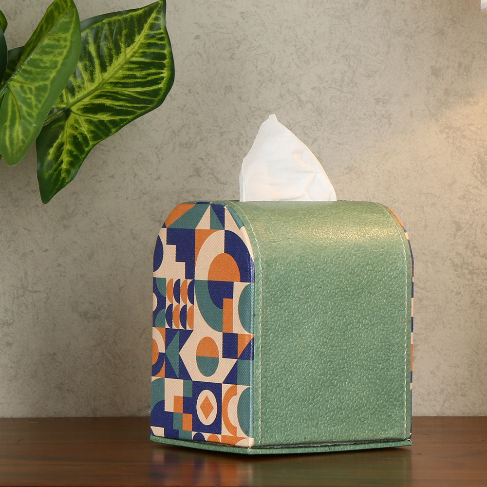 Nilkamal Geometric Arch Tissue Box (Multicolor)