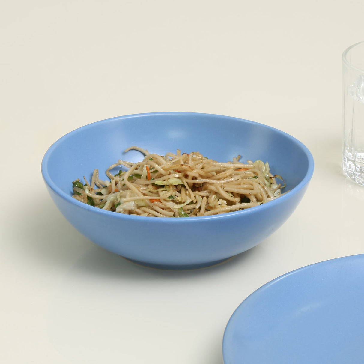 Stoneware Serving Bowl- Blue Matt