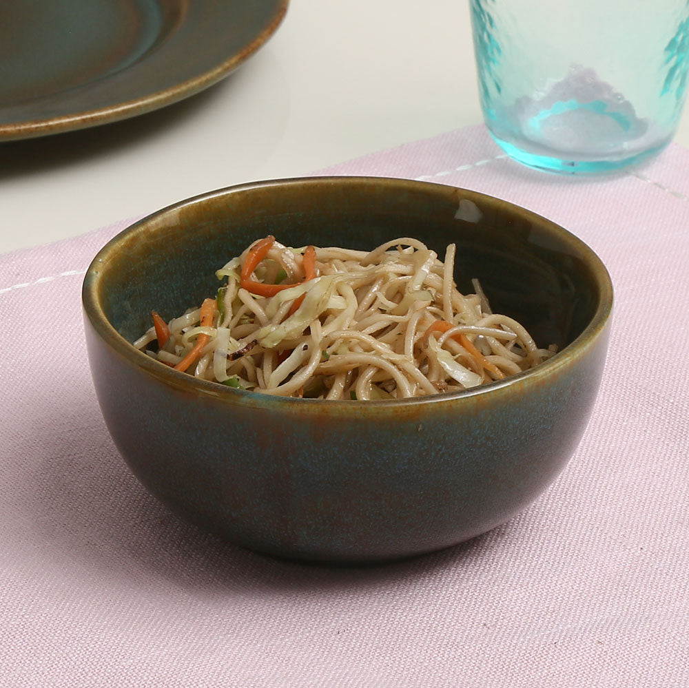 Nilkamal Glaze 620 ml Serving Bowl (Moss Green)