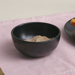 Stoneware Serving Dip Bowl- Black Matt