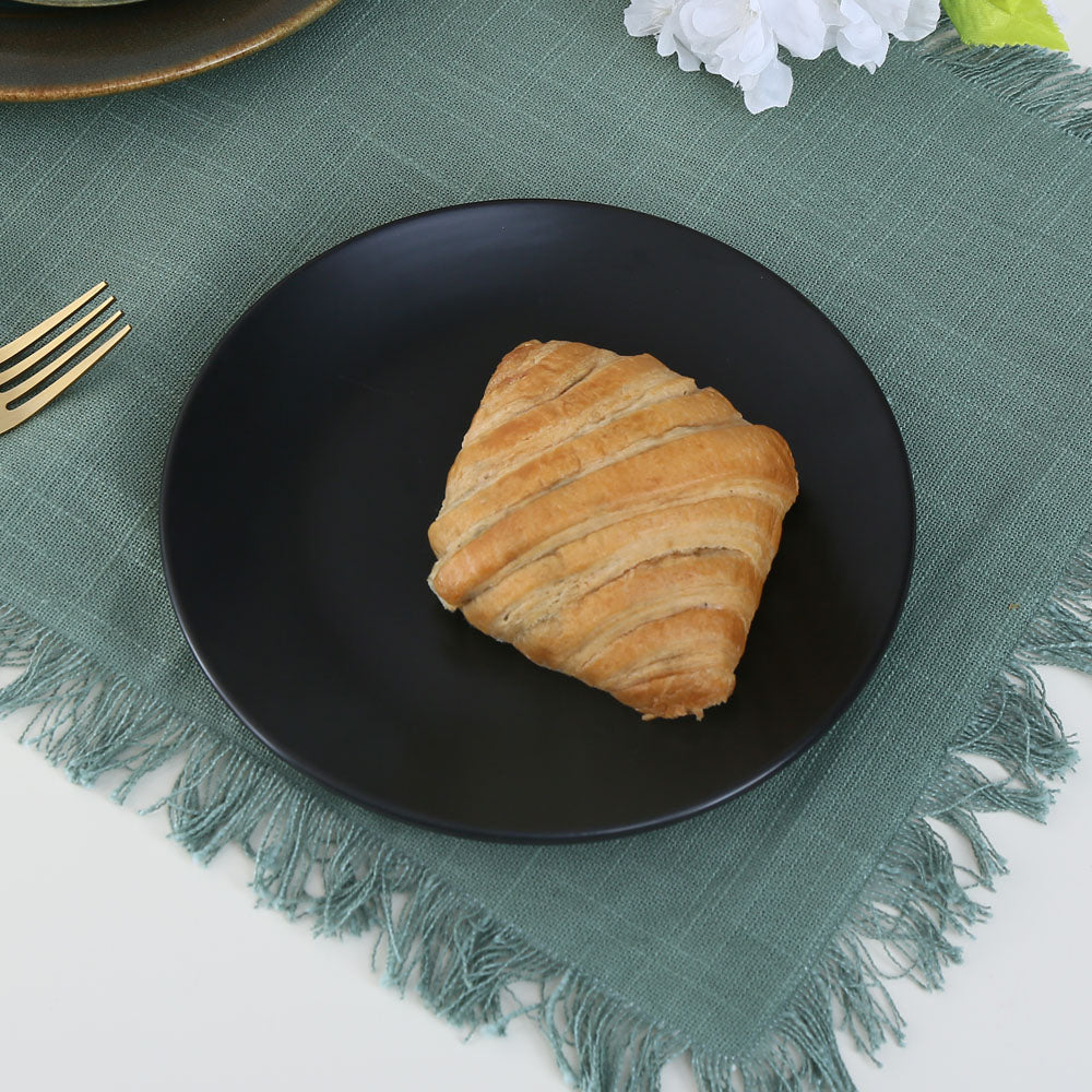 Stoneware Quarter Plate- Black Matt