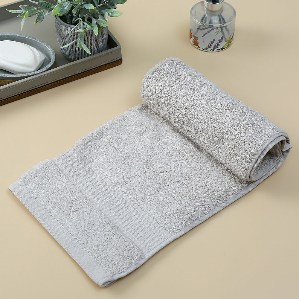 Cotton Hand Towel- light Grey