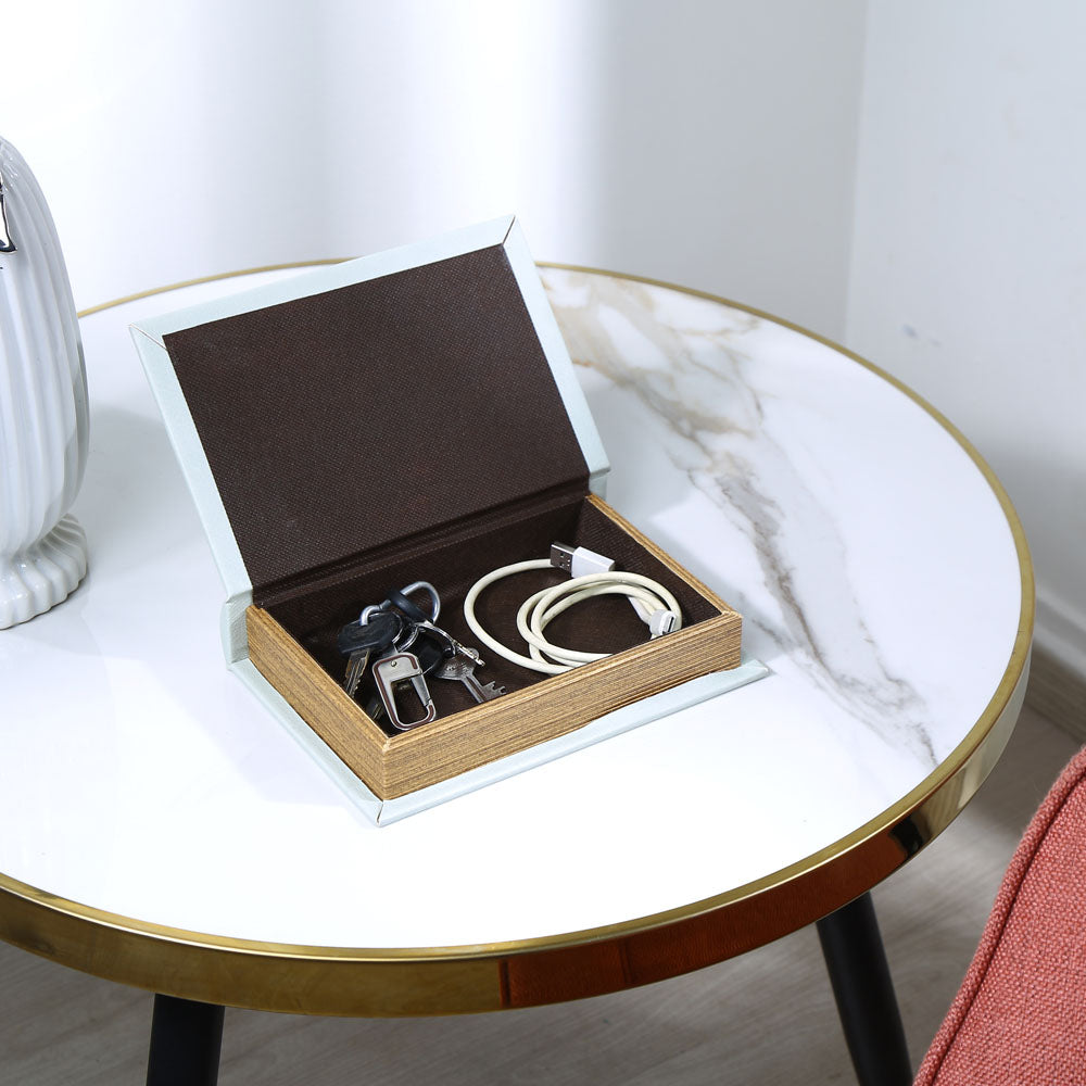 Paris Book Shaped Storage Box (Small, Blue)