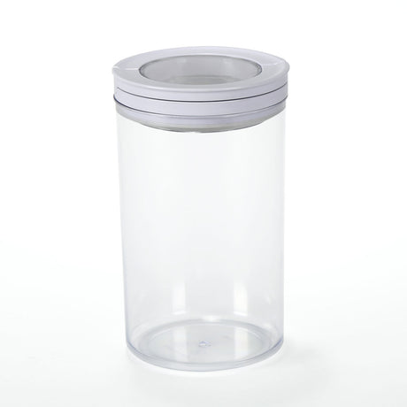 Round Shape 1000 ml Fliplock Container (Transparent)