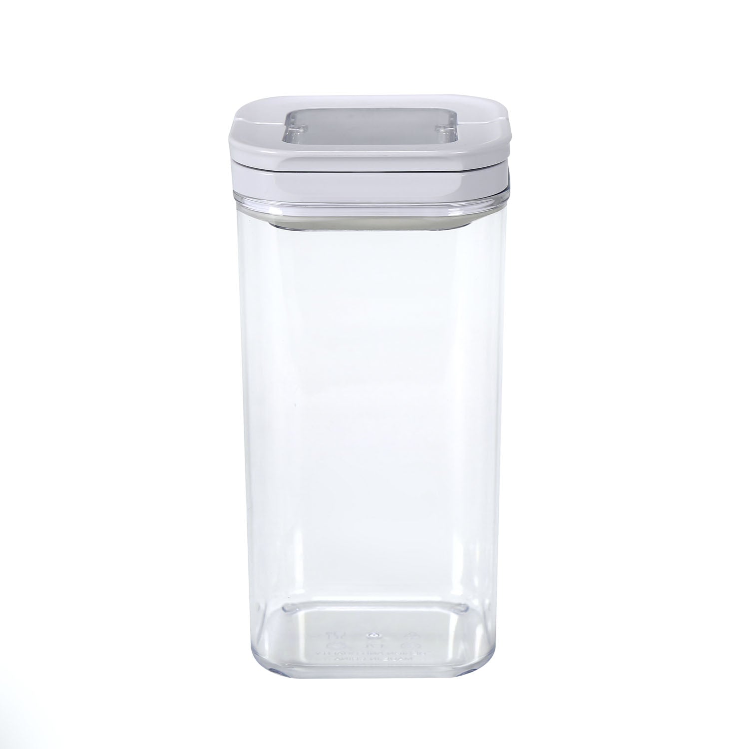 Square Shape 1700 ml Fliplock Container (Transparent)