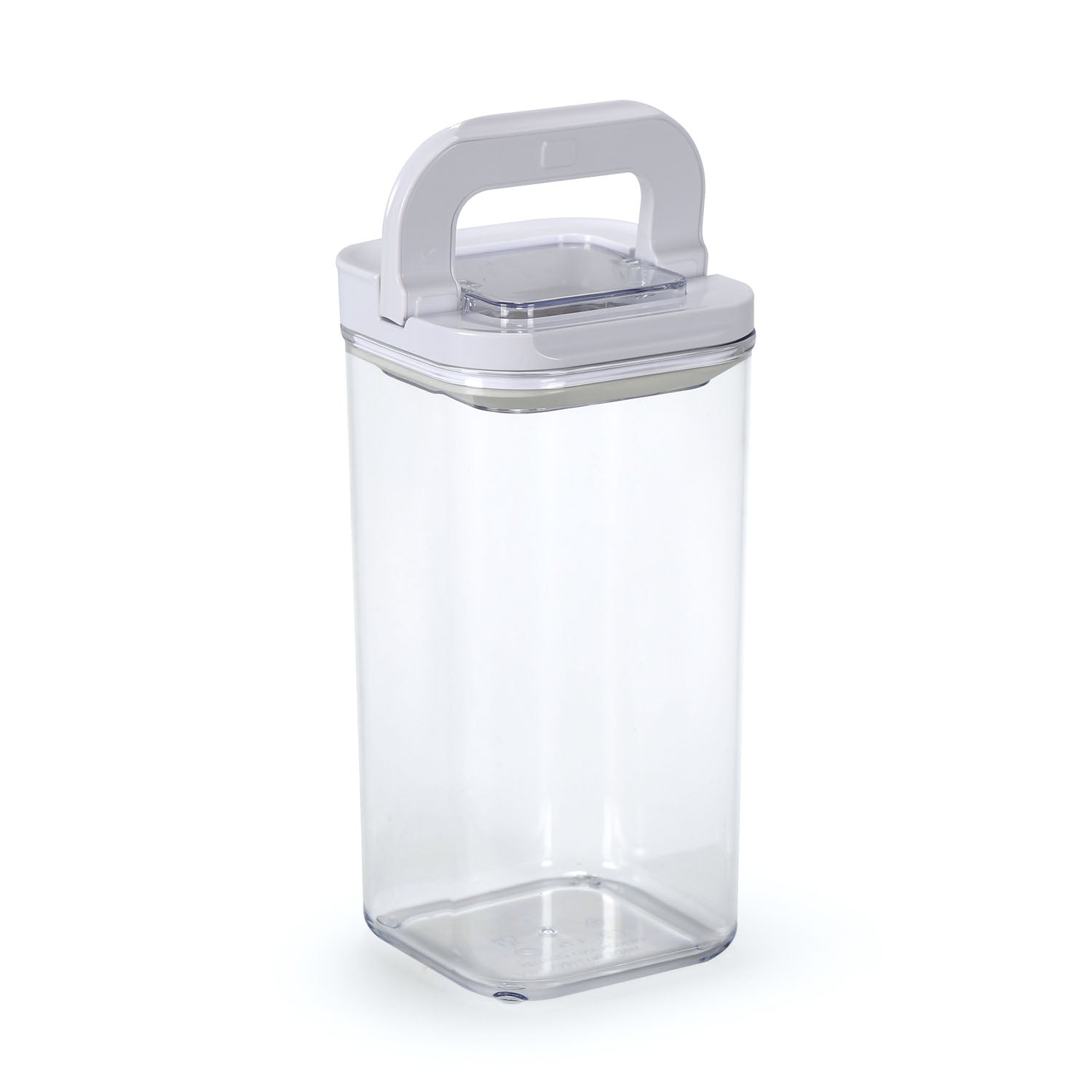 Square Shape 1700 ml Fliplock Container (Transparent)