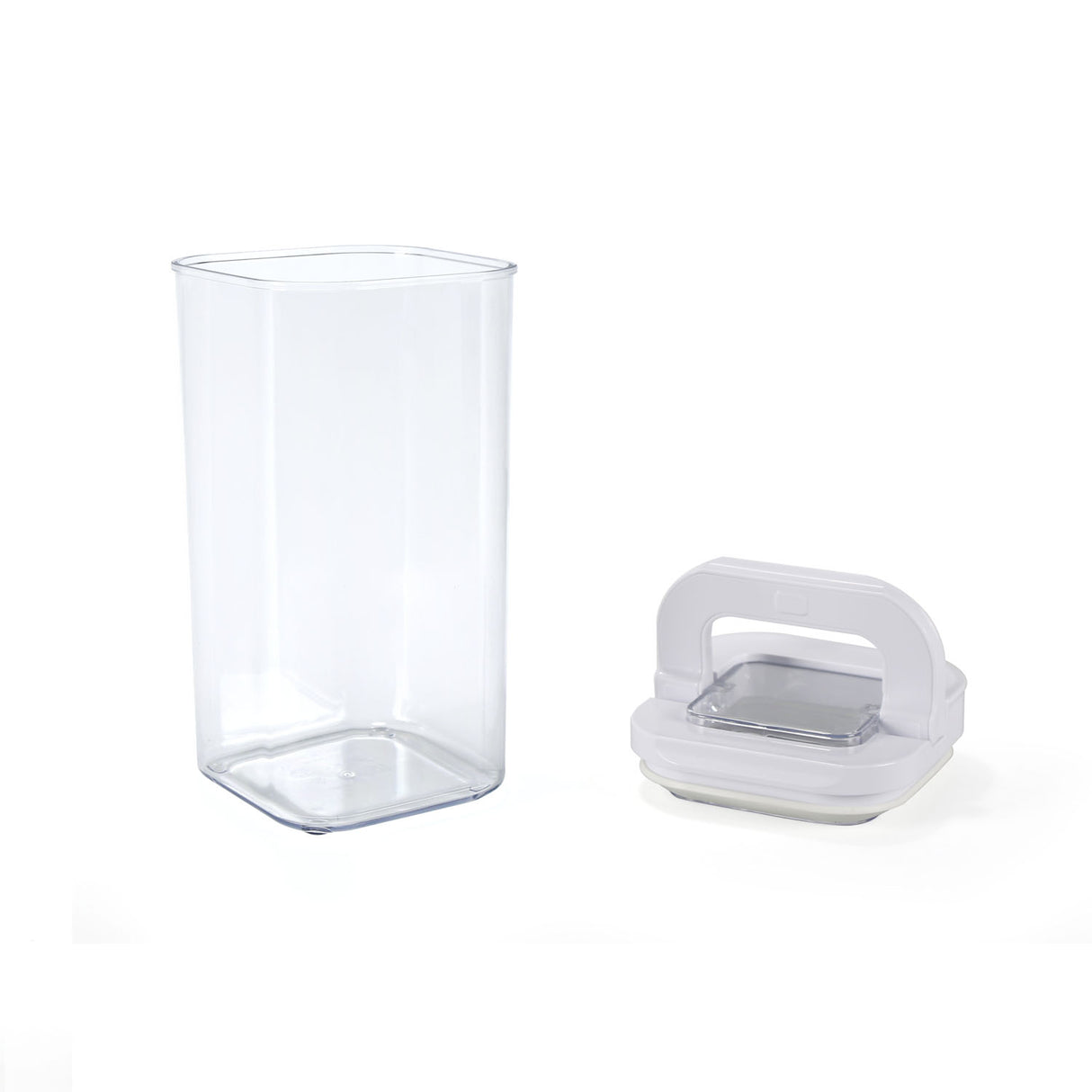 Square Shape 1700 ml Fliplock Container (Transparent)