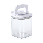 Square Shape 1100 ml Fliplock Container (Transparent)