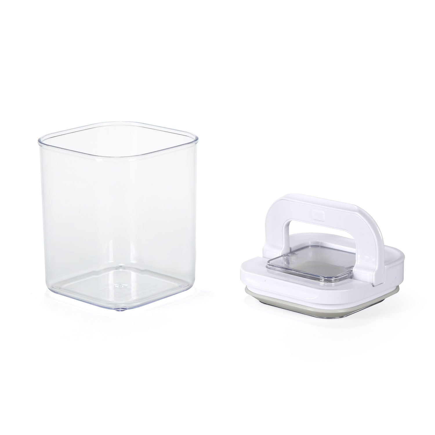 Square Shape 1100 ml Fliplock Container (Transparent)