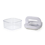 Square Shape 450 ml Fliplock Container (Transparent)