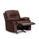 Wilson 1 Seater Sofa with Rocker Recliner (Brown)