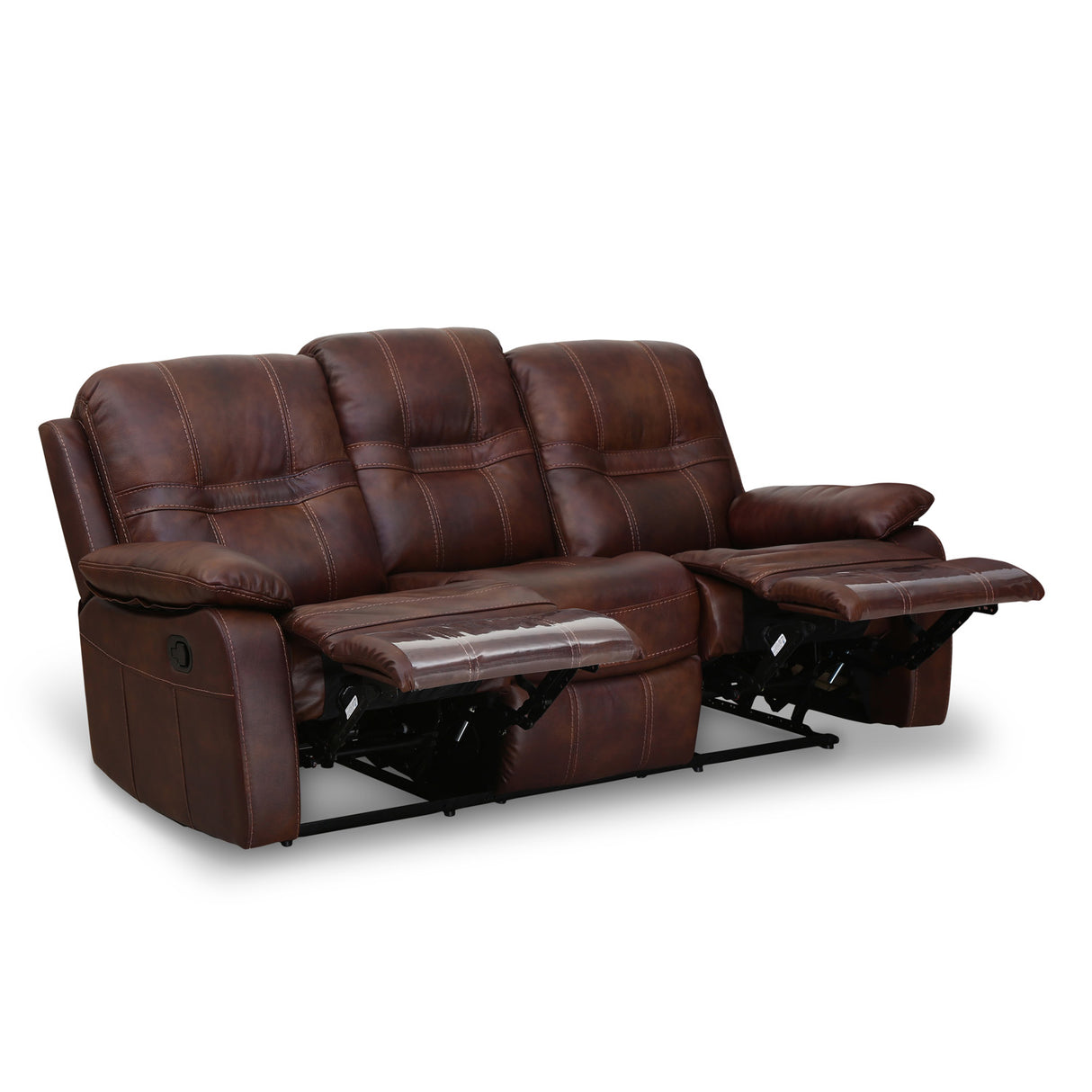 Wilson 3 Seater Manual Recliner (Brown)