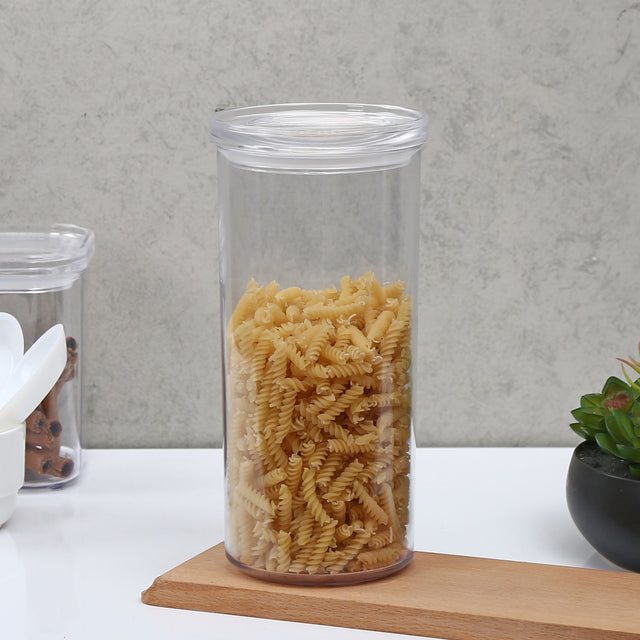 Nilkamal Round Shape 1350 Ml Canister Transparent