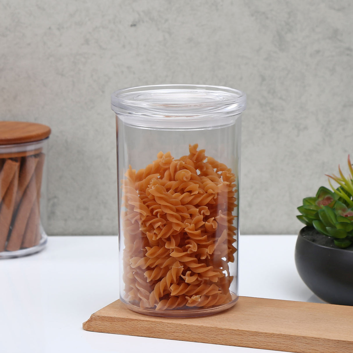 Nilkamal Round Shape 1000 Ml Canister Transparent