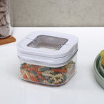 Square Shape 450 ml Fliplock Container (Transparent)