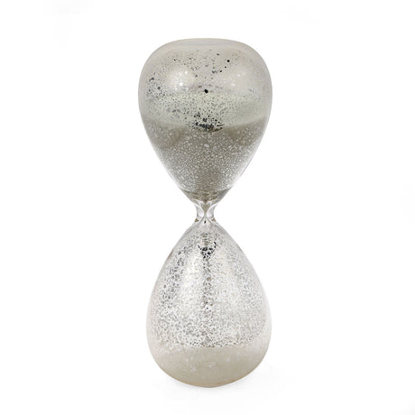 Decorative Sand Hour Glass Showpiece- White
