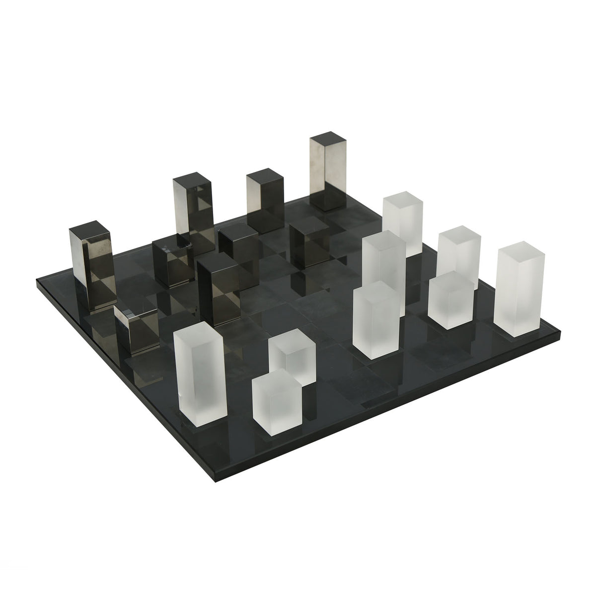 Decorative Crystal Chessboard Showpiece- Black