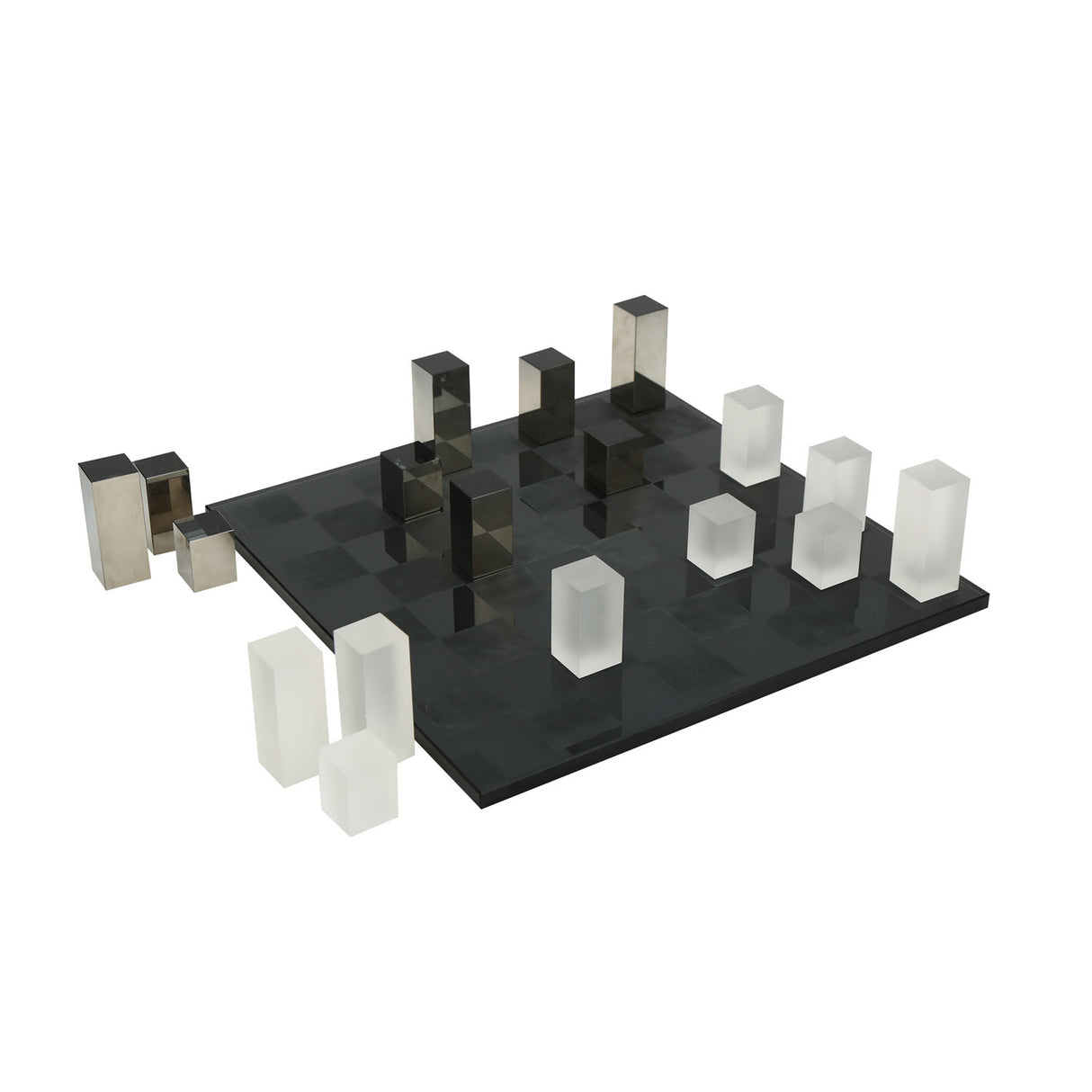 Decorative Crystal Chessboard Showpiece- Black