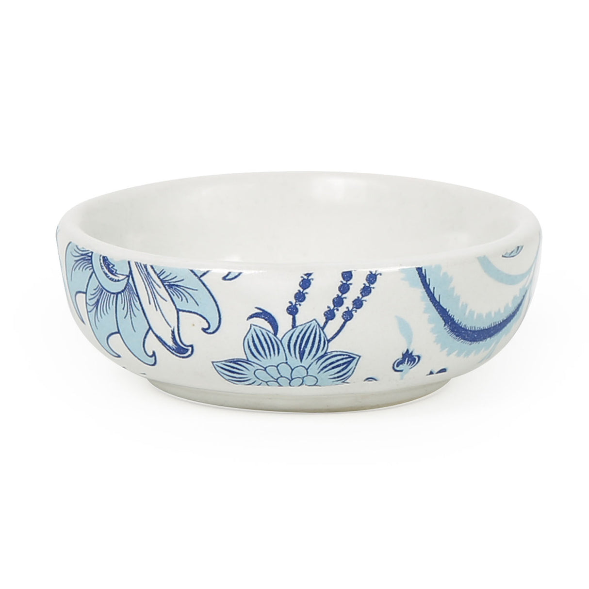 Stoneware Serving Dip Bowl- Glassy Blue
