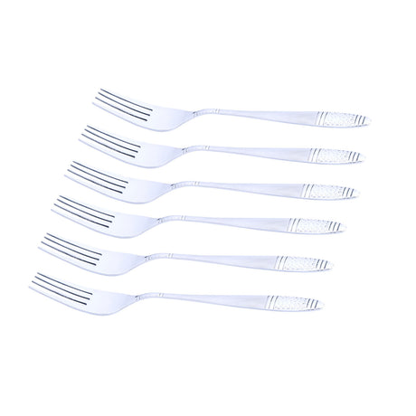 Arias by Lara Dutta Lunar Stainless Steel Dinner Fork Set of 6