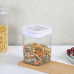 Square Shape 1100 ml Fliplock Container (Transparent)