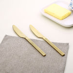 Arias by Lara Dutta Gold Rush Stainless Steel Knife Set of 2