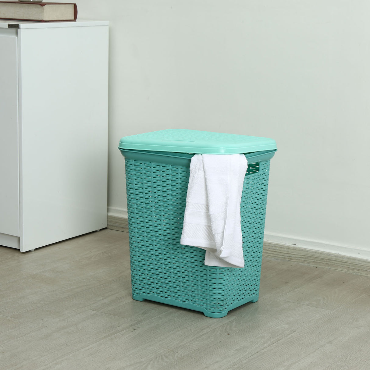 Laundry Basket 35L Plastic- Blue