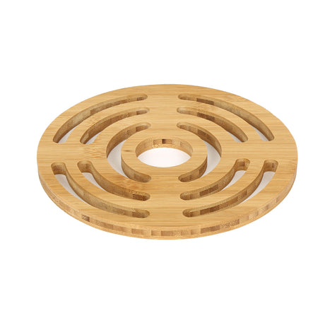 Round Bamboo Trivet- Light Brown