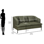 Modena 2 Seater Sofa (Green)