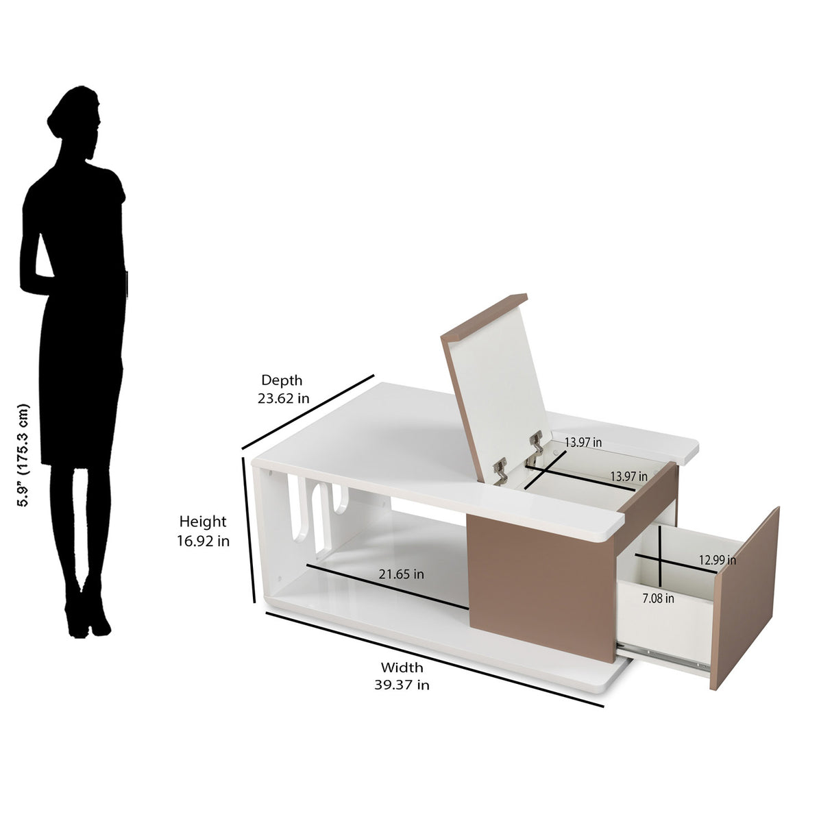 Agnes Center Table (White)