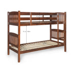 Dom Solid Wood Bunk Bed- Cappuccino