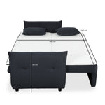 Aveo 3 Seater Sofa Cum Bed (Blue)